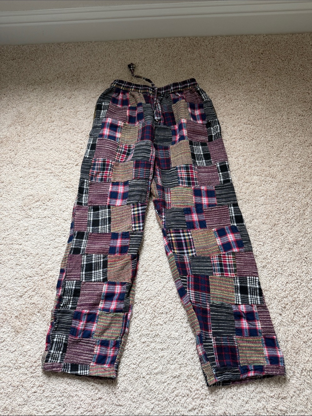 Kathmandu Colorful Patchwork Cotton Lounge Pants